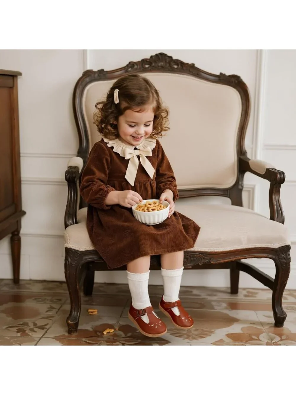 Toddler Girl Mary Jane Dress Shoes - Wide Ballet Flats for Parties & School